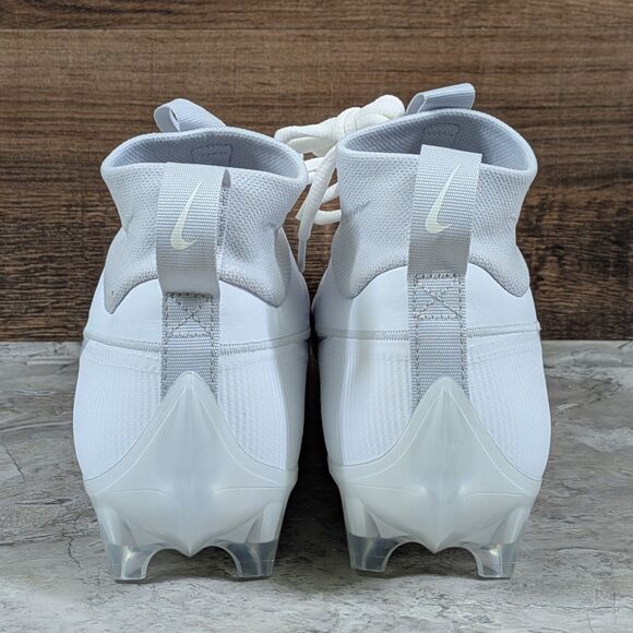 Nike Vapor Edge Pro 360 2 Men\'s 9.5 White Silver Football Cleats DA5456-100